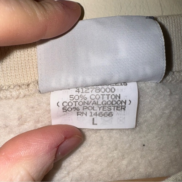 Vintage Lee Heavyweight Cabbage Key Florida Tan + Green Graphic Crewneck Size: L - Picture 6 of 16